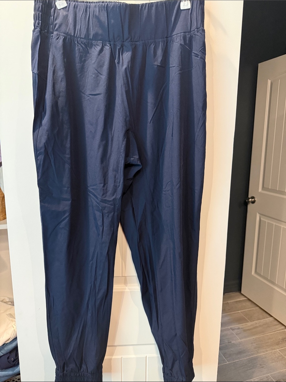 HALARA Navy Elastic Waist Jogger Pants